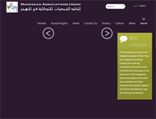 Tablet Screenshot of mandaeanunion.com